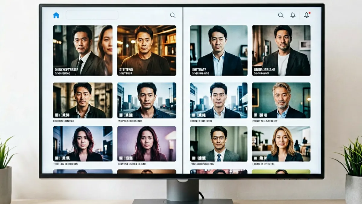爱片平台对比页面首图，展示多个流媒体平台在同一屏幕上并排显示的场景，用于帮助用户选择最适合的爱片平台